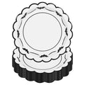 Black Bat Halloween Paper Plates 50 Pack - 9 Inch Disposable Party Tableware