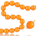 Orange Linking Balloons - 6 Inch Latex Party Chain Set, 100pcs - Fall Link Balloons