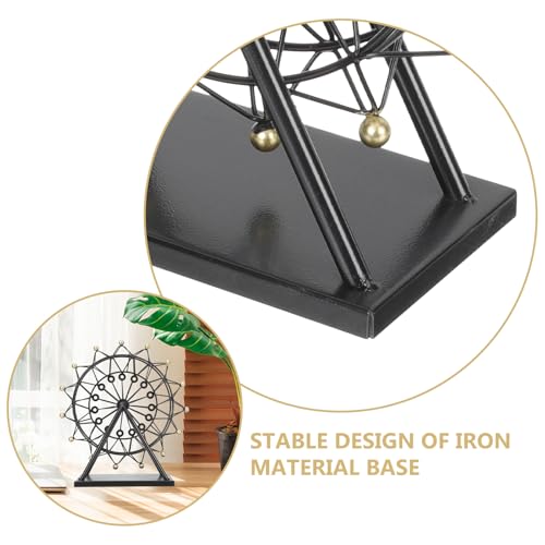 Retro Ferris Wheel Desk Decor - Iron Craft Table Ornament for Home & Office