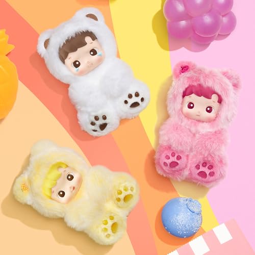 Multicolored Gummy Bear Vinyl Plush Pendant Blind Box Set of 2 - Collectible Toys for Kids and Gift