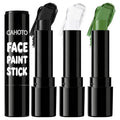 3PCS Oil-Based Face Body Paint Stick Set - Black White Green, Versatile Makeup
