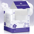 Disposable Face Towels 50 Count - Soft Cotton Makeup Remover Wipes for Skin & Cleansing
