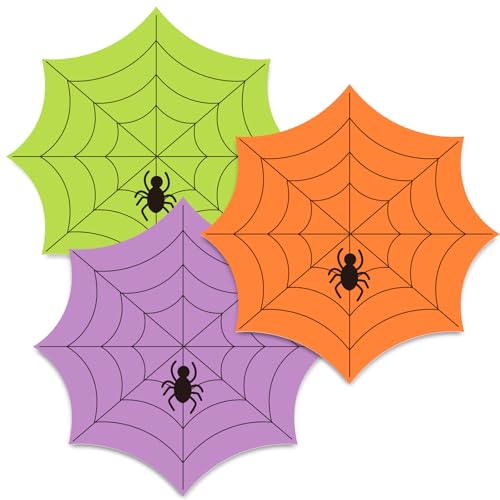 Halloween Paper Placemat Set - Spiderweb Design, 13 Inch, 48 Pack