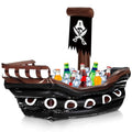 Inflatable Pirate Ship Drink Cooler - Black / Classic Party Accessory