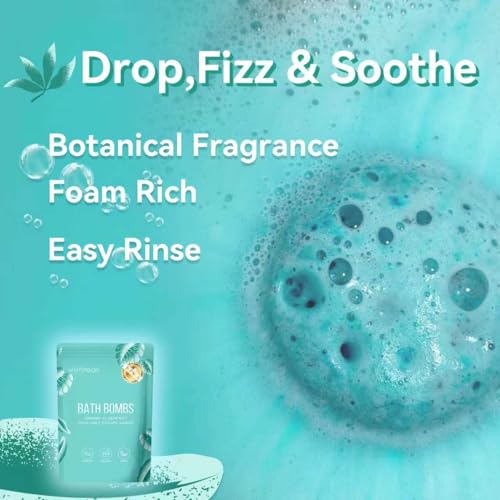 Bath Bombs for Women Gift Set, 8 Organic Bath Bombs Valentines Day, Birthday Gifts for Women, Girls, Adults, Relaxation Home SPA Bubble Bath, Self Care for Wife, Mother, Girlfriend