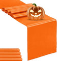 Orange Satin Table Runner 12x108 Inches - 5 Pack for Weddings & Events - Variation: 5 pcs-12"x108"