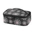 Kids Halloween Pink Spider Insulated Lunch Bag - Portable Mini Cooler with Spider Web Design - Variation Multi14