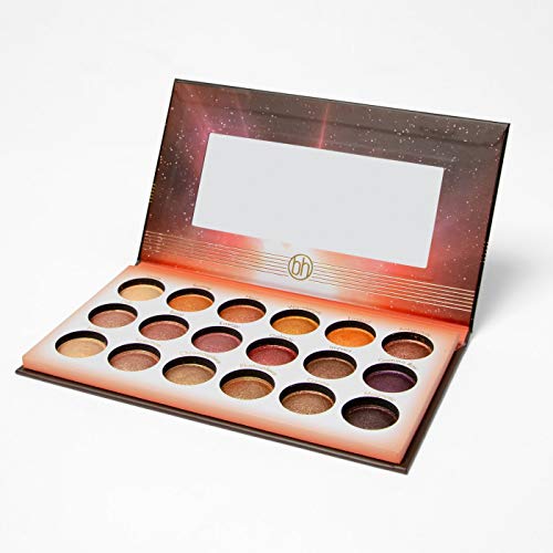 Baked Eyeshadow Palette with 18 Warm Tones for Eye Makeup