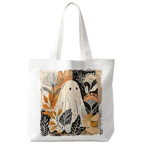 Halloween Tote Bag for Women Gothic Reusable Shopping Bag - Variation 02