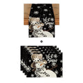 Snowman Snowflake Christmas Place Mat Set & Table Runner - Holiday Decor