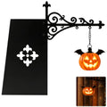 Halloween Pumpkin Bookshelf Lantern - Ghost Reading Book Lamp for Home & Library Decor