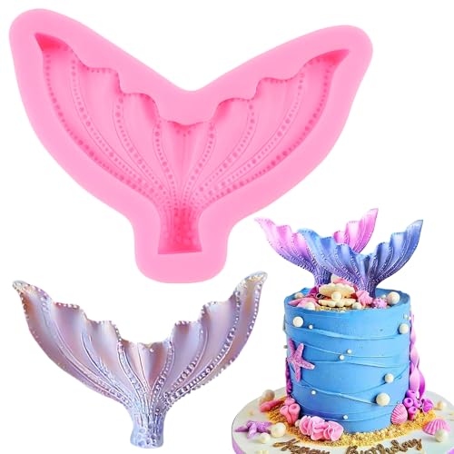 Mermaid Tail Silicone Mold for Cake Decorating & Crafts - Style B