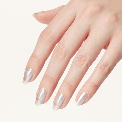 OPI Nails the Runway Opaque Muted Gray Shimmer Nail Polish - Long Lasting, Chip Resistant, 7 Days Wear