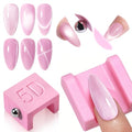 Pink Magnetic Cat Eye Nail Art Tool with Magnetic Bead - 3-Pink Variation