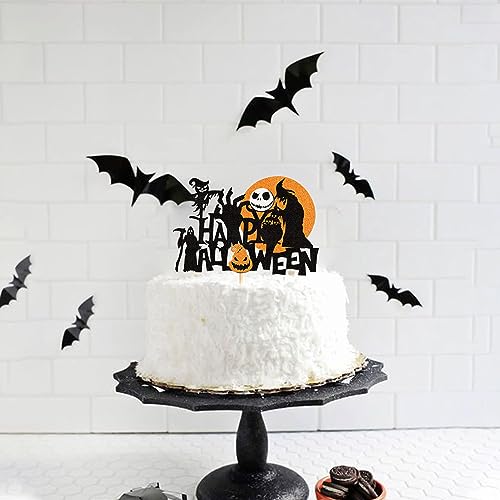 Halloween Cake Topper Jack and Sally Nightmare Before Christmas Party Decoration