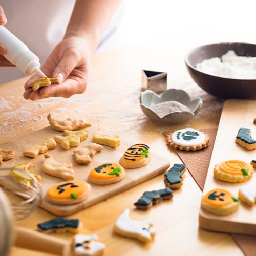 Halloween Cookie Cutter Set 9Pcs Stainless Steel Shapes for Party Baking
