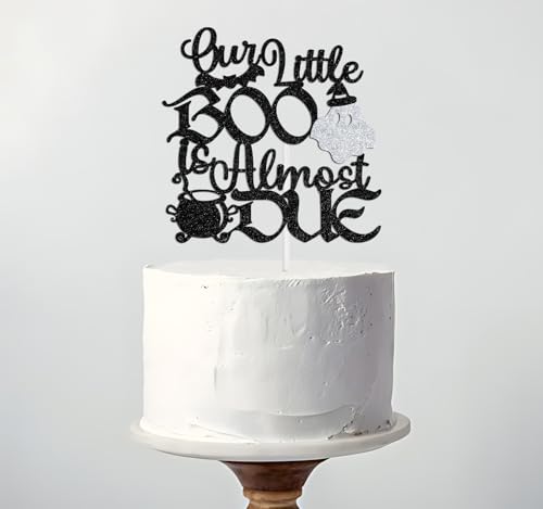 Halloween Baby Shower Cake Topper Ghost Bat Spider Glitter Decoration