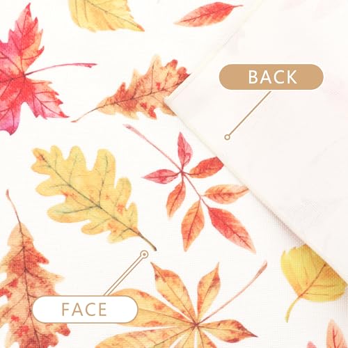 OWENIE Autumn Fall Table Runner 13x60 Inches for Kitchen Dining Thanksgiving Halloween