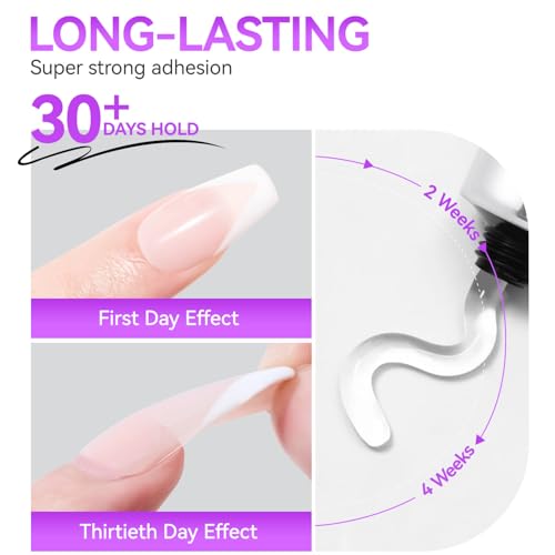 Super Strong Gel Nail Glue for Extensions and Press-On Nails - 30g, Bubble-Free, Fast Cure