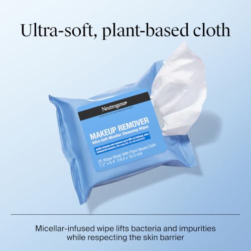 Neutrogena Makeup Remover Wipes - 7 Count Travel Pack, Gentle & Effective