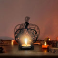 ABTOLS Halloween Shadow Candle Holder Ghost - Spooky Pumpkin & Web Design