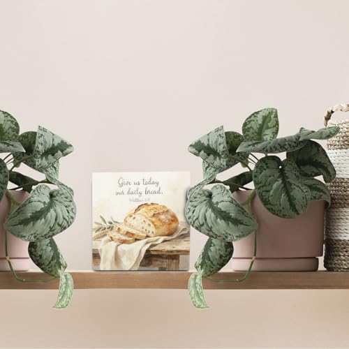 Rustic Christian Wooden Sign Decor 5x5 Inch - Inspirational Wall or Tabletop Decoration