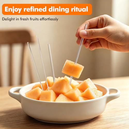 120 Pcs Clear Flat Acrylic Cake Pop Sticks 6 Inch for Decorating & Baking