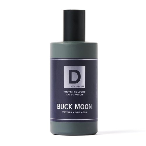 Duke Cannon Proper Cologne Buck Moon - Men's Eau de Parfum with Lime & Vetiver | Warm, Earthy, Long-Lasting | 1.7 fl oz