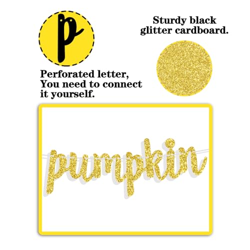 Little Pumpkin Baby Shower Banner Fall Halloween Thanksgiving Party Decorations