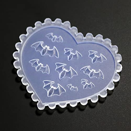 3Pcs Nail Art Silicone Molds for 3D Skull Ghost Bat Design DIY Manicure