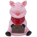 Pink Pig Ceramic Cookie & Candy Jar with Airtight Lid - Farmhouse Kitchen Storage