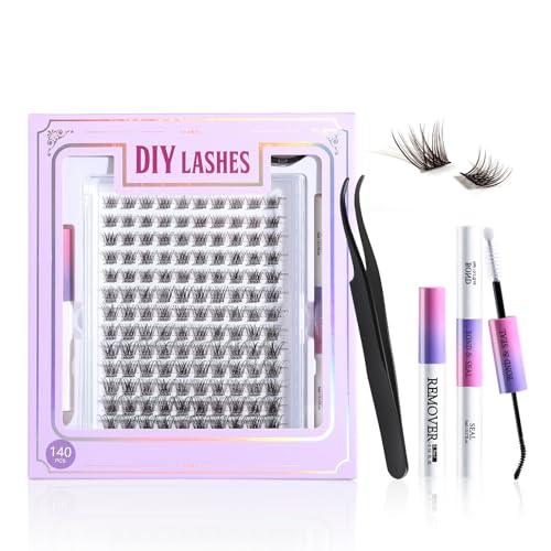 168 pcs Lash Clusters Kit for Eyelash Extensions with Bond & Seal - NM-EL22 Variation