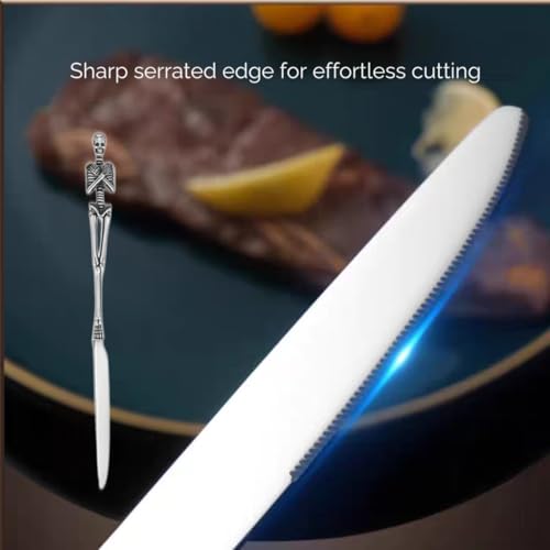 Skeleton Design Stainless Steel Knife Flatware - Halloween & Holiday Gift
