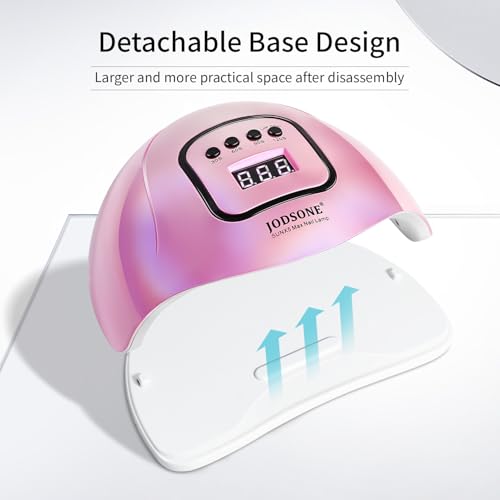 Pink UV LED Nail Lamp M50004 for Gel Manicure with 4 Timers & Auto Sensor