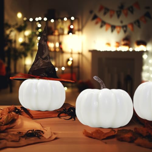 36 Pack Artificial Foam Pumpkins for Fall Decor - Realistic Rustic Autumn Display