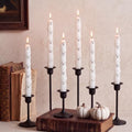 Halloween Ghost Candles Set of 6 - Spooky Table Decor & Long Burn Time