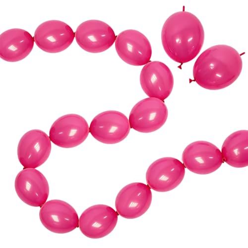 IN-JOOYAA Magenta Linking Balloons 12 Inch - 120 Pcs Party Decorations