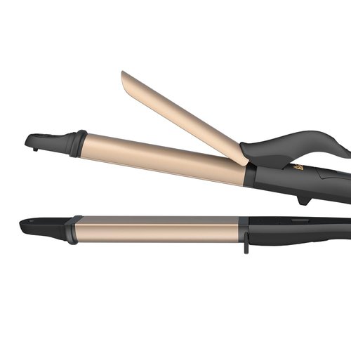 Berta 2 in 1 Hair Iron Professional Hair Straightener& Curler Iron, Ceramic 1.25 Inch Curling Iron, 275-425℉ Adjustable Temperature, Dual Voltage