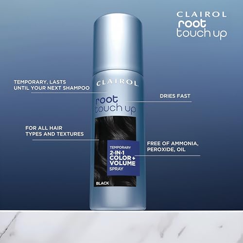 Temporary Hair Color Spray Dark Brown 1.8oz - Instant Gray Root Cover & Volume (Variation of THIS listing)