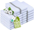 Utopia Towels Black Kitchen Dish Towels 12 Pack - 15x25 Inch Cotton