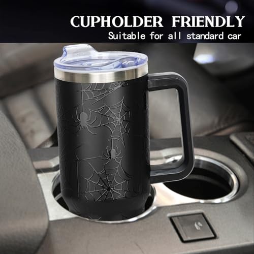 Spider 40oz Halloween Tumbler with Handle, Stainless Steel Insulated Travel Mug
