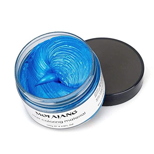 Blue Hair Wax Spray - Temporary Hair Color for Cosplay & Parties - 4.23 oz