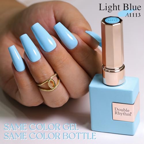 15ML Gel Nail Polish - Same Color Soak Off UV LED Manicure Art DIY Light Blue
