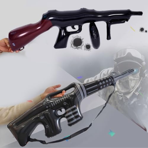Inflatable Gun Props Set - 6 Large Party Balloons for Cosplay & Theme Parties
