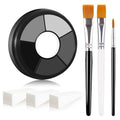 Skeleton Makeup Kit - Face & Body Paint Palette with 3 Brushes & Sponges - 09 Grey