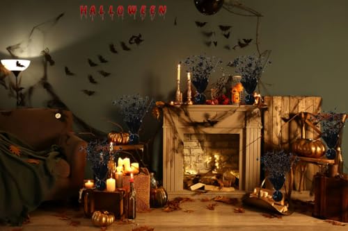 Black Star Halloween Table Centerpieces Set - 6 Pack Metallic Foil Party Decorations
