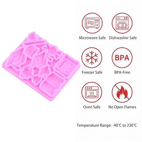 Graduation Theme Silicone Molds 3D Grad Cap Fondant Mold - Style D