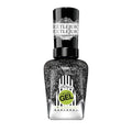 Sally Hansen Miracle Gel Nail Polish - Ghost With The Most - 0.5 Fl Oz, Black Glitter