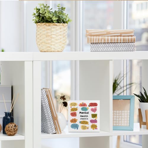White Wooden Box Sign - Therapy Office Decor, Mental Health Check-In