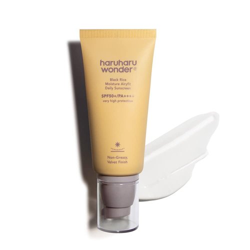Haruharu Wonder Black Rice Sunscreen - Hydrating Daily SPF 50 with Velvet Finish | 1.69 fl. oz.